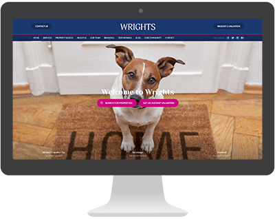 Screenshot of Wrights Estate Agents 